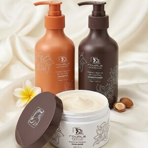 Trouble Hair Rescue Shampoo, Conditioner, and Hair Mask Set